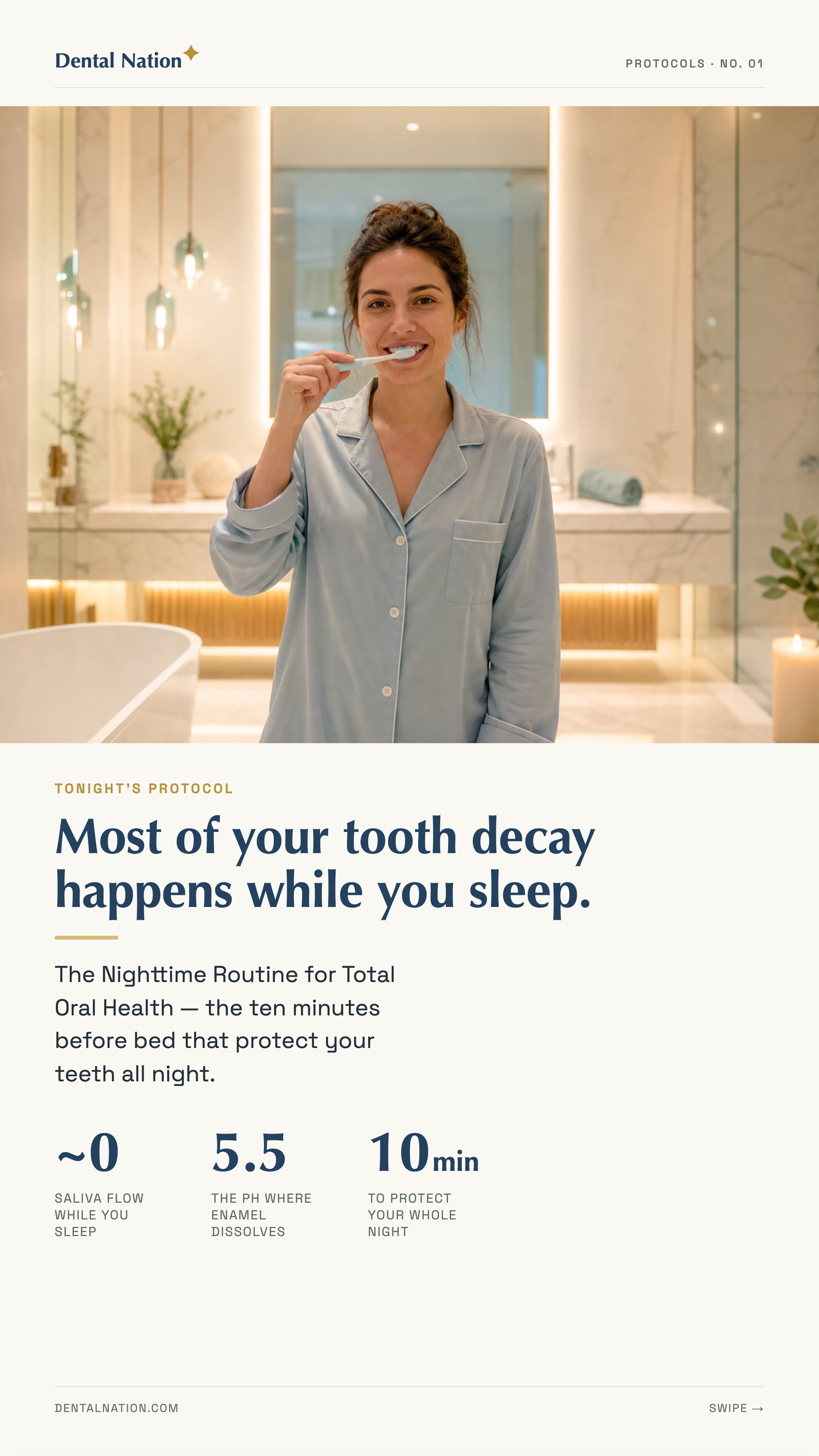The Nighttime Routine for Total Oral Health